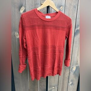 Market & Spruce Deep Red Knit Top